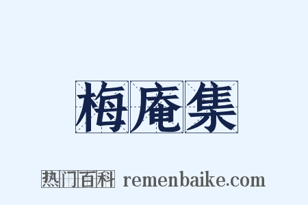 梅庵集是什么意思的图片